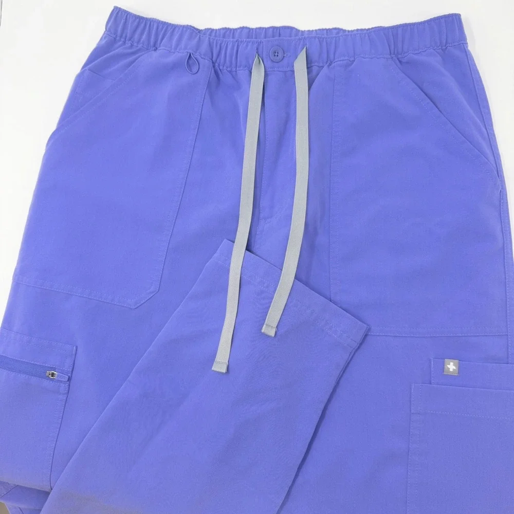 FIGS‎ Cairo Technical Collection Mens Medium Blue Cargo Scrub Pants